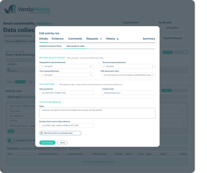 VerdaMetric Imagery Shapes V2_Features - Data Collection - Activity Row - Data Quality